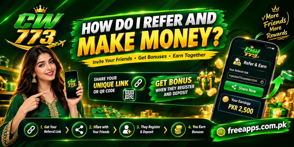 CW 773 referral and earn money guide banner